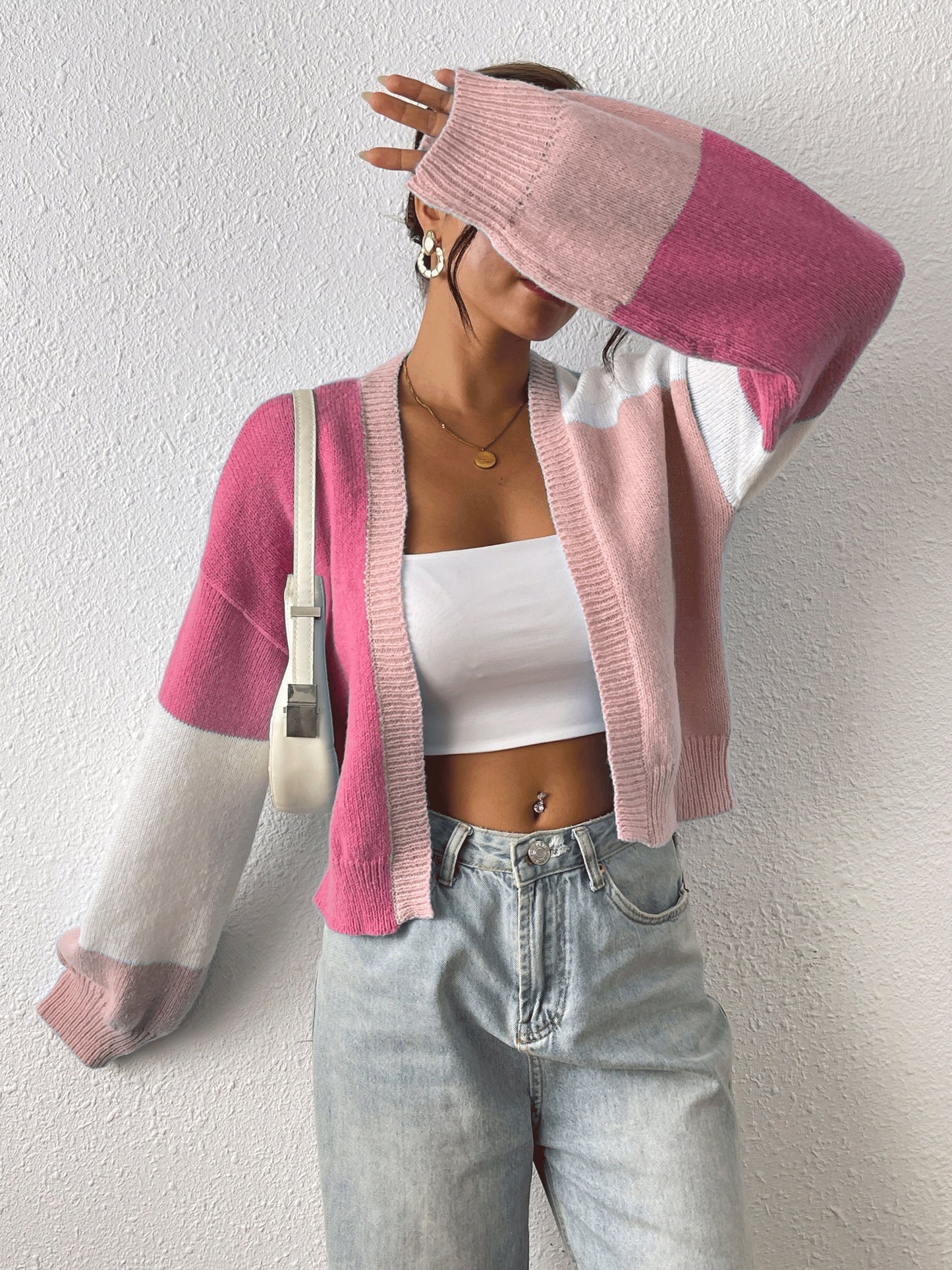 Yasmin® | Cardigan blocs de couleurs