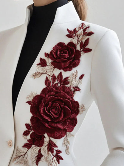 Avelina® | Élégance du manteau blanc rose