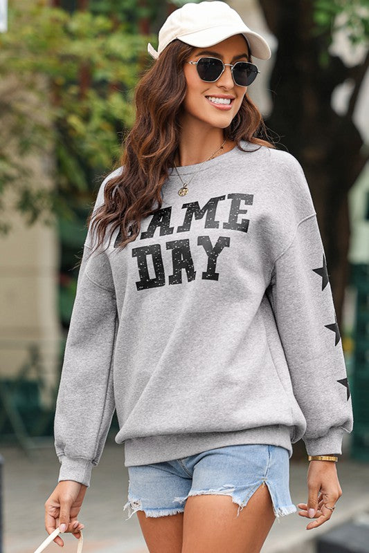 Paula® | Sweat-shirt noir avec graphismes Game Day