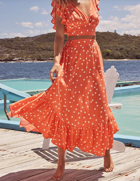 Robe imprimée à pois Poka par "Day on The Beach"