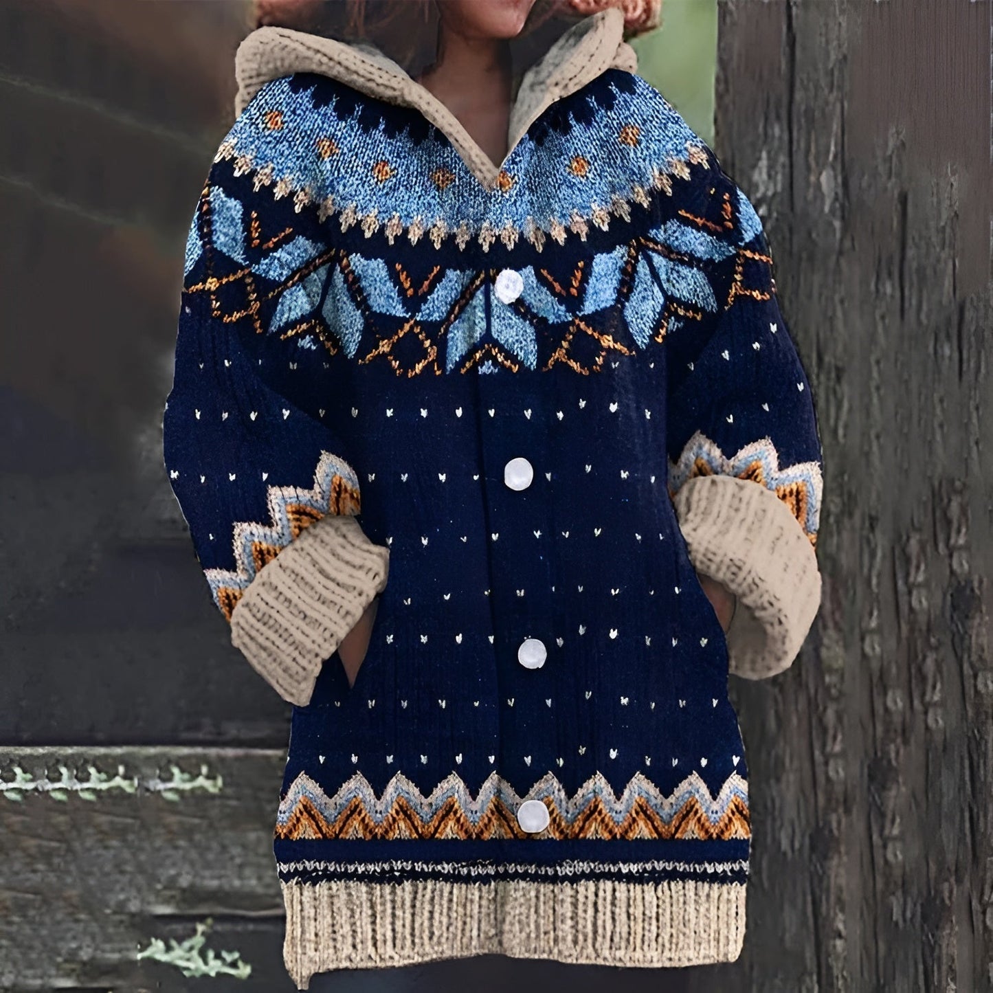 Paz® | Cardigan en laine tricotée