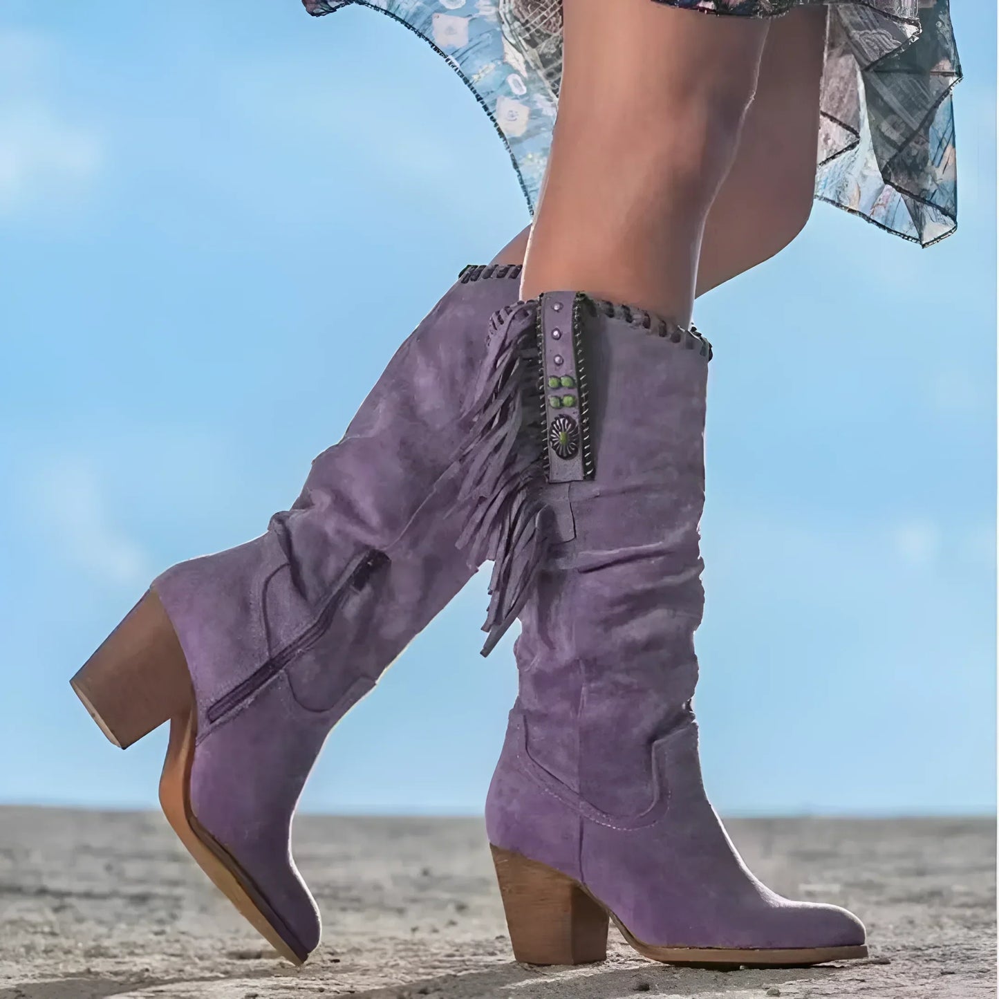 Zulema® | Bottes de cowboy en cuir véritable