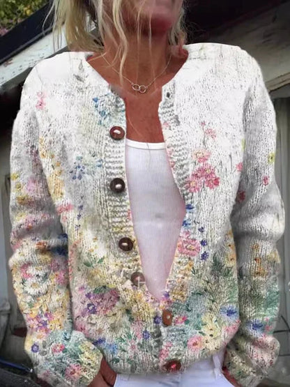 Yris® | Cardigan à motif fleuri