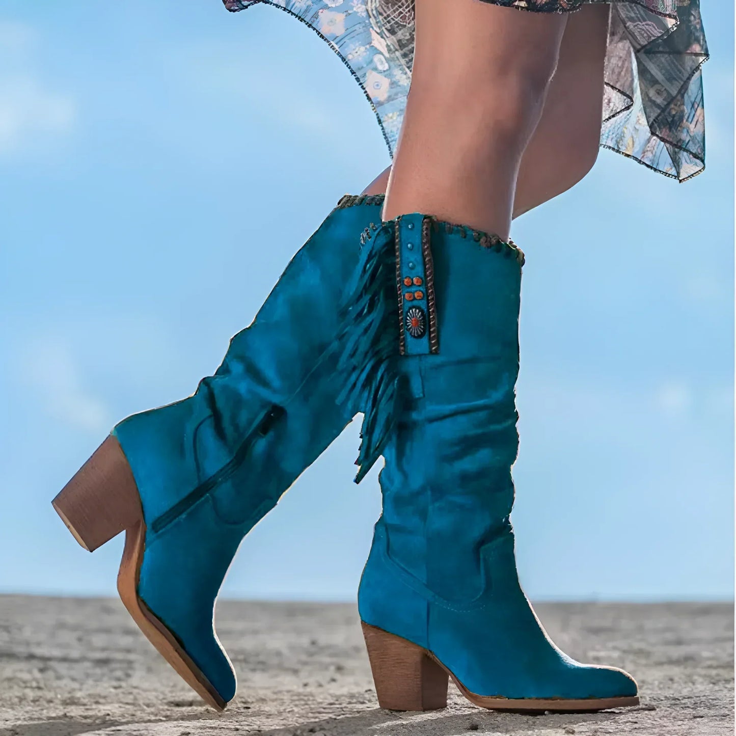 Zulema® | Bottes de cowboy en cuir véritable