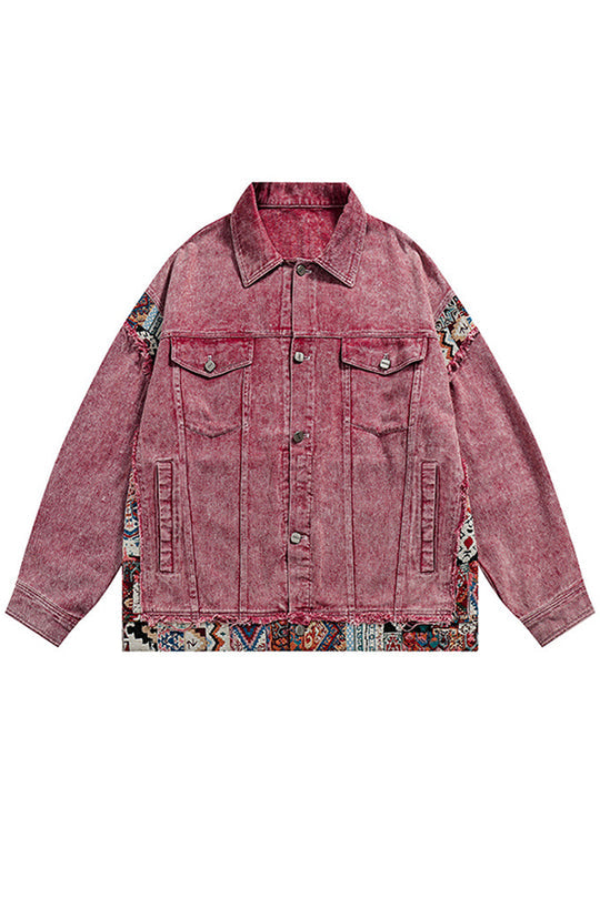 Thérèse® | Veste en jean patchwork vintage avec poches amples