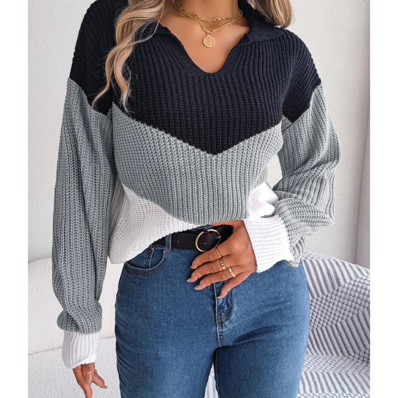 Wilhelmine® | Pull femme tricoté à col V