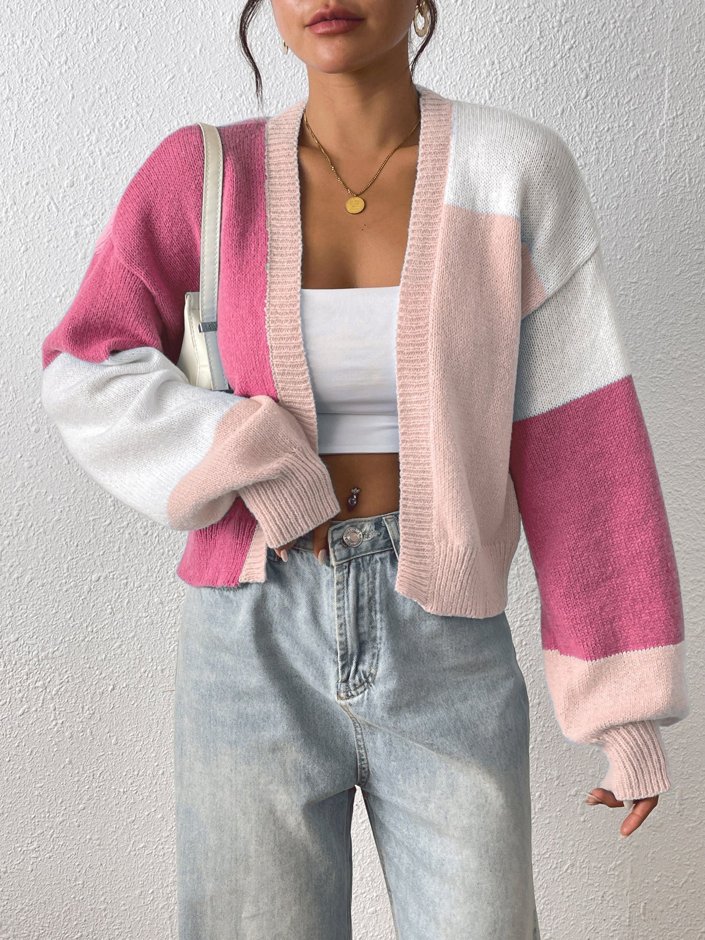 Yasmin® | Cardigan blocs de couleurs