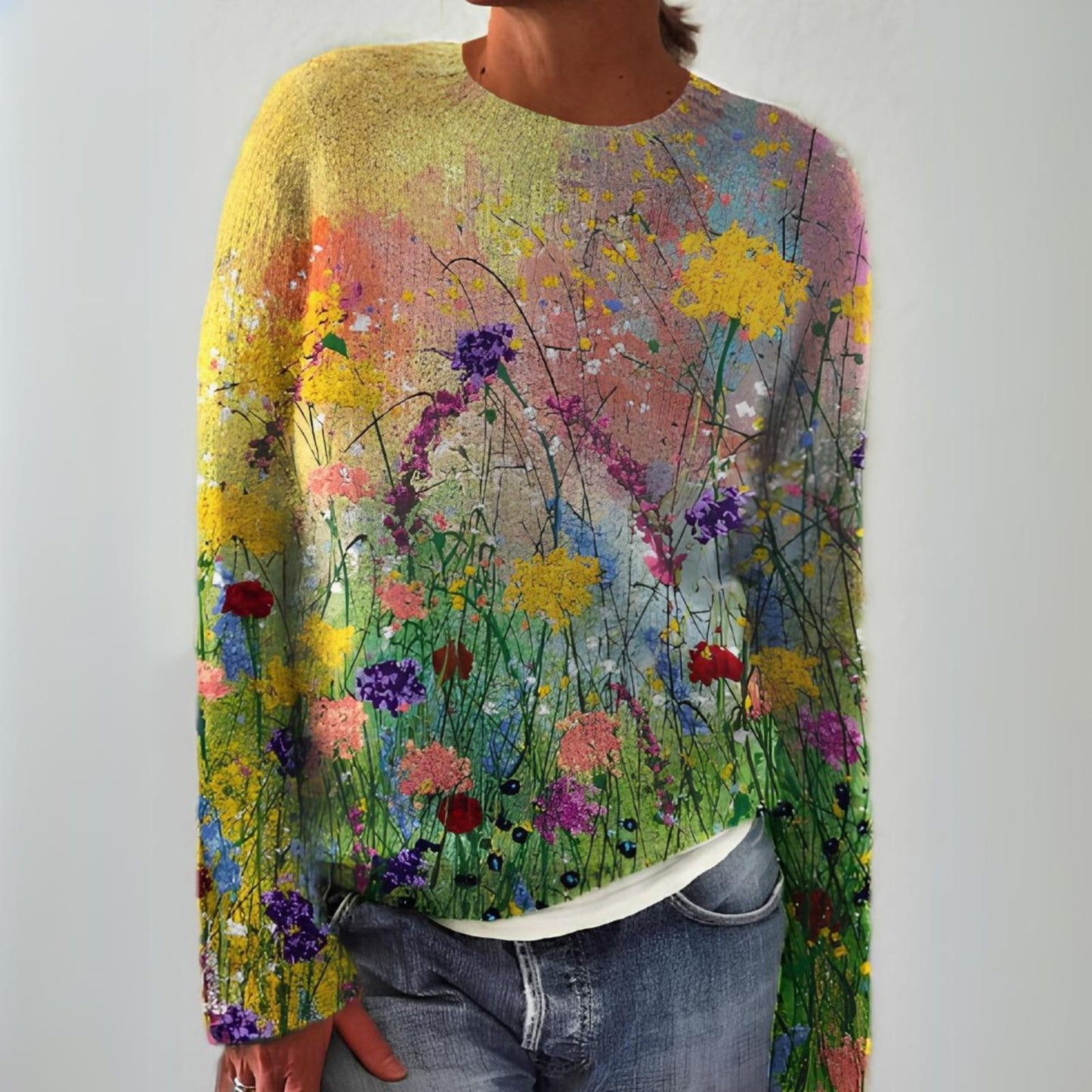 Wilma® | Pull doux avec art floral