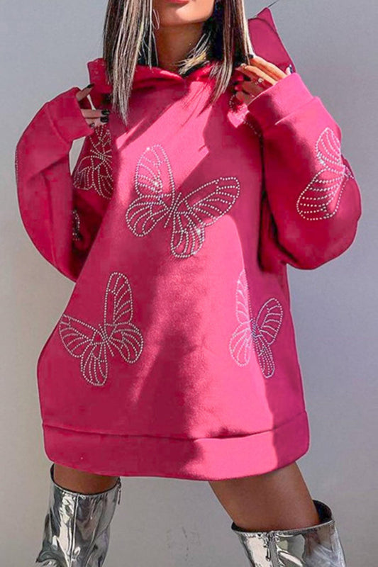 Sabine® | Sweat à capuche de forage chaud de papillon