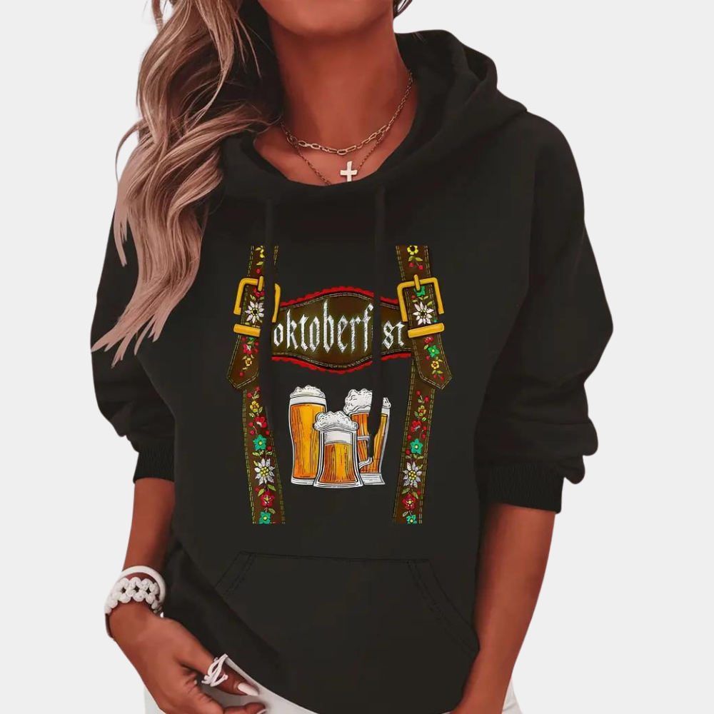 Salomé® | Sweat à capuche femme tendance pour une Oktoberfest festive