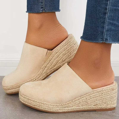 Yasmin® | Espadrilles compensées à talon ouVert