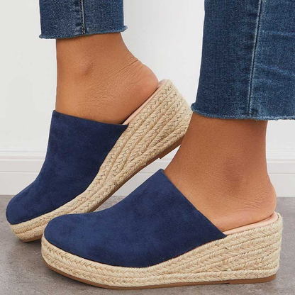 Yasmin® | Espadrilles compensées à talon ouVert