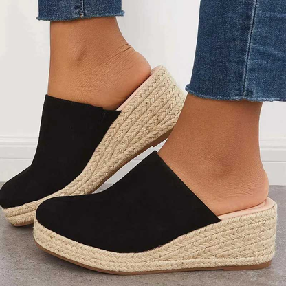 Yasmin® | Espadrilles compensées à talon ouVert