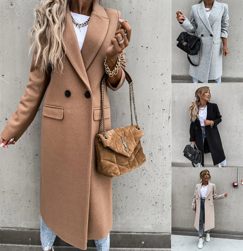 Yolande® | Veste manteau femme avec rangée de boutons