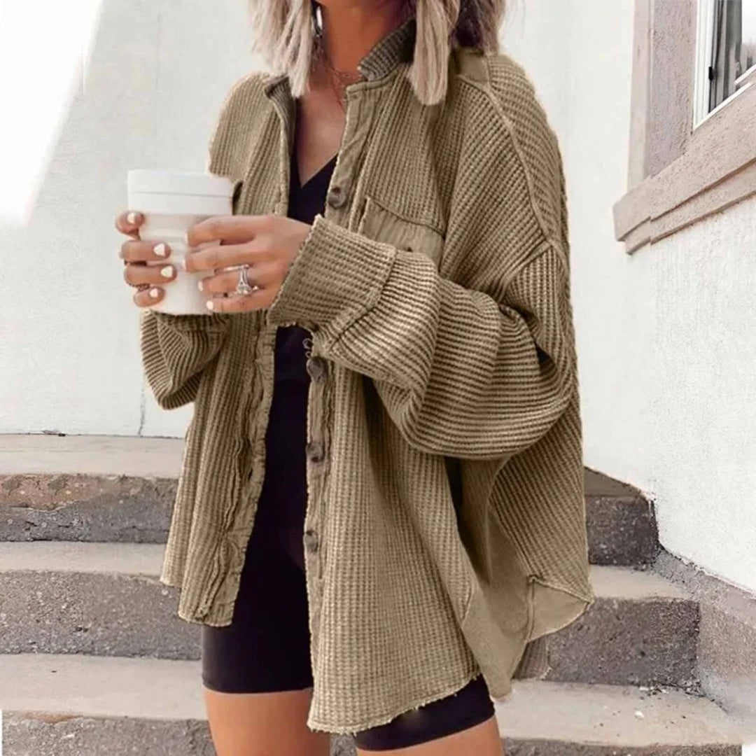 Yesénia® | Cardigan Côtelé Luxe Élégance