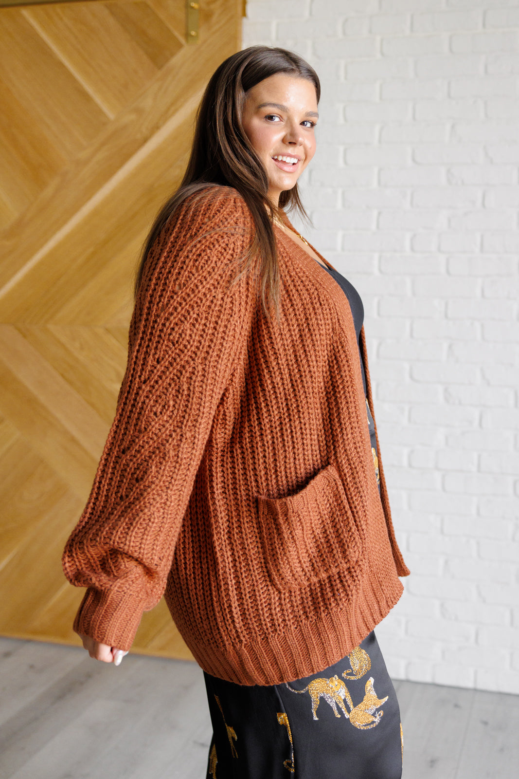 Vanja® | Cardigan Maybe Monday en marron