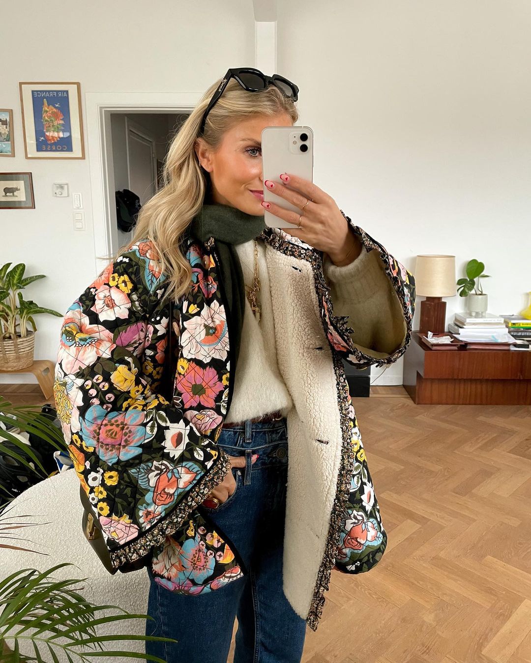 Yasmina® | Veste matelassée à imprimé floral pour femme