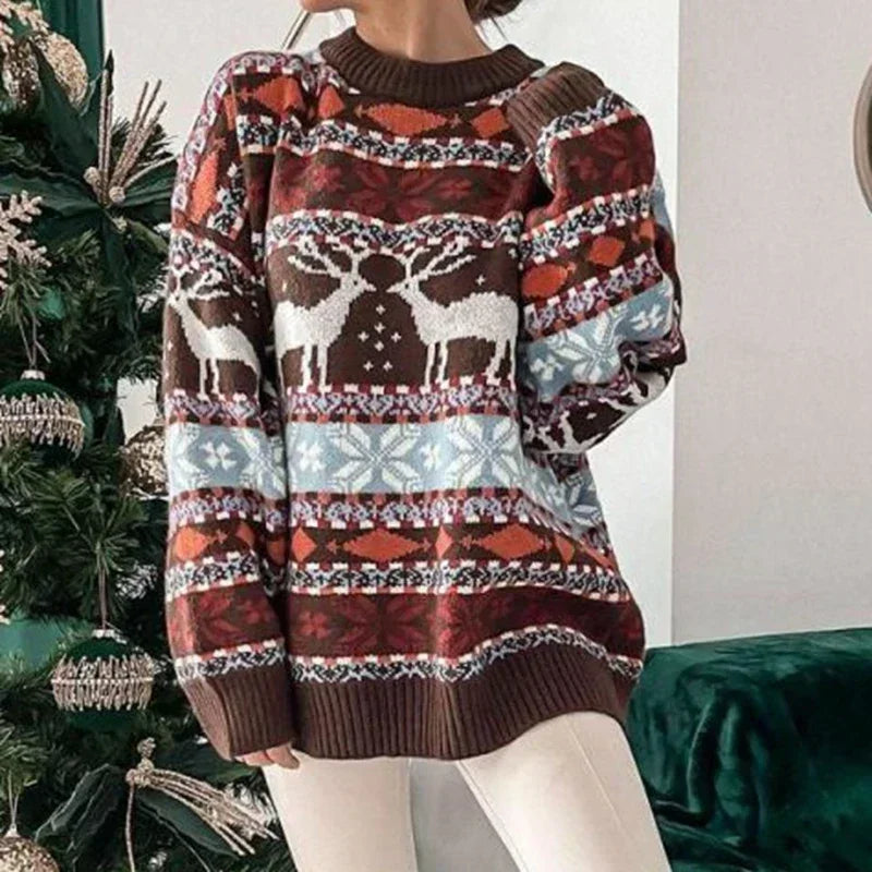 Thérèse® | Pull de Noël imprimé all-over pour femme