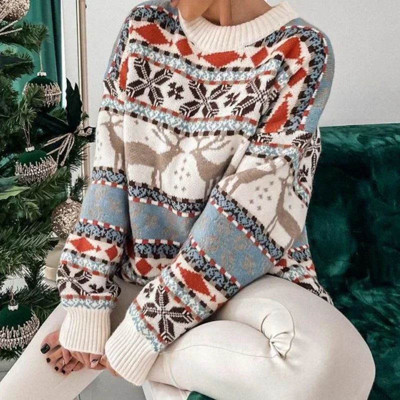 Thérèse® | Pull de Noël imprimé all-over pour femme