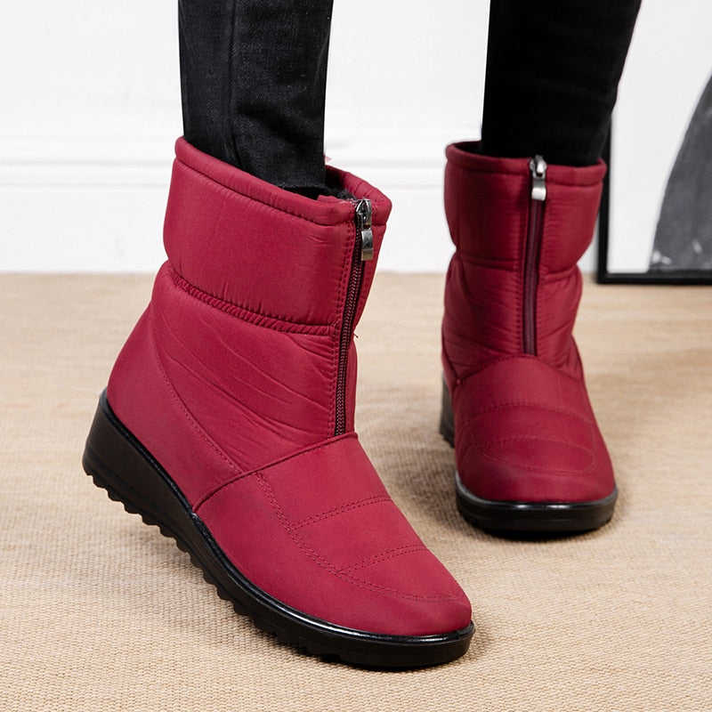 Yoselin® | Bottes d'hiver imperméables pour femmes avec zip