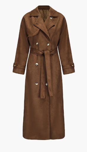 Ramona® | Trench-coat en imitation suède