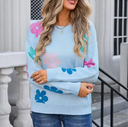 Vanésa® | Pull tricoté à motif floral