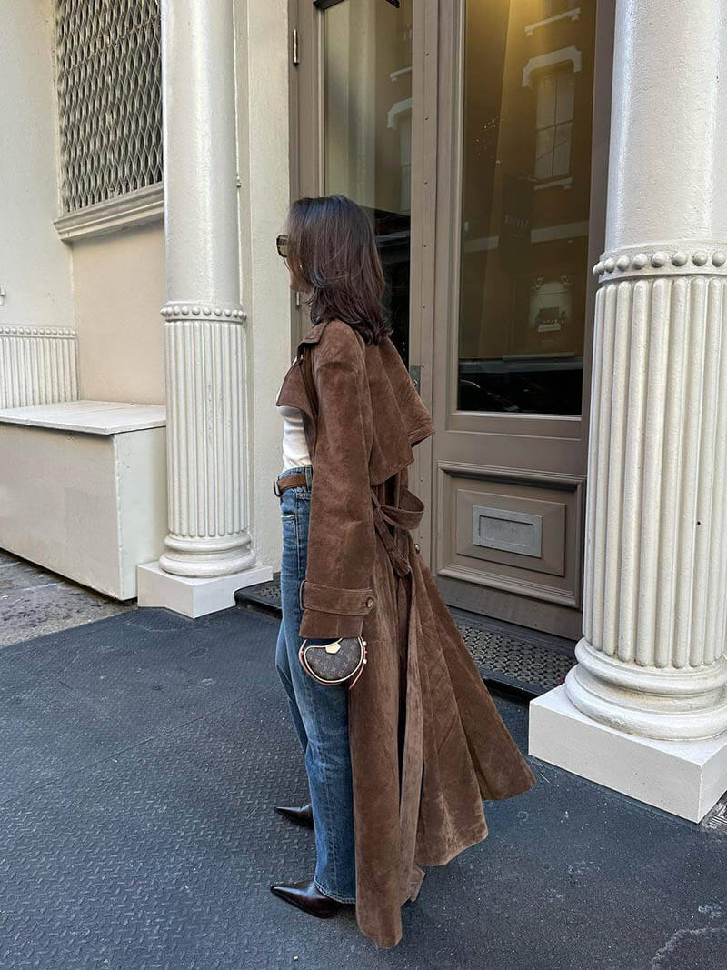 Zahira® | Trench-coat en daim