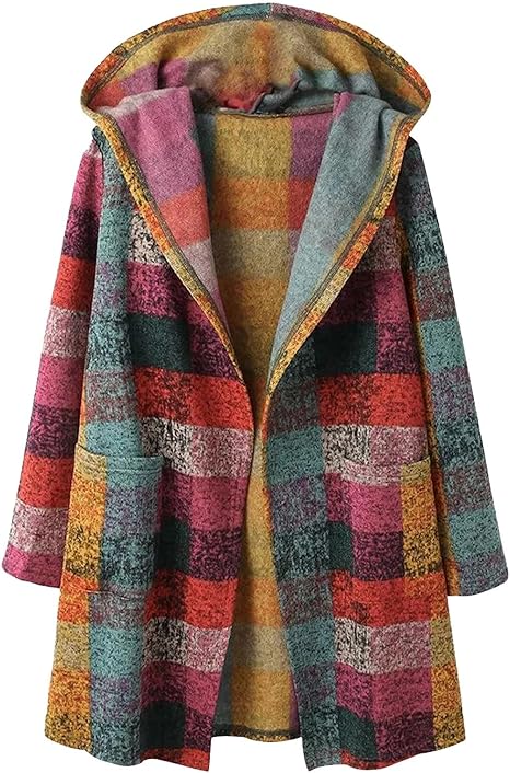 Yanet® | Cardigan multicolore à capuche pour femme