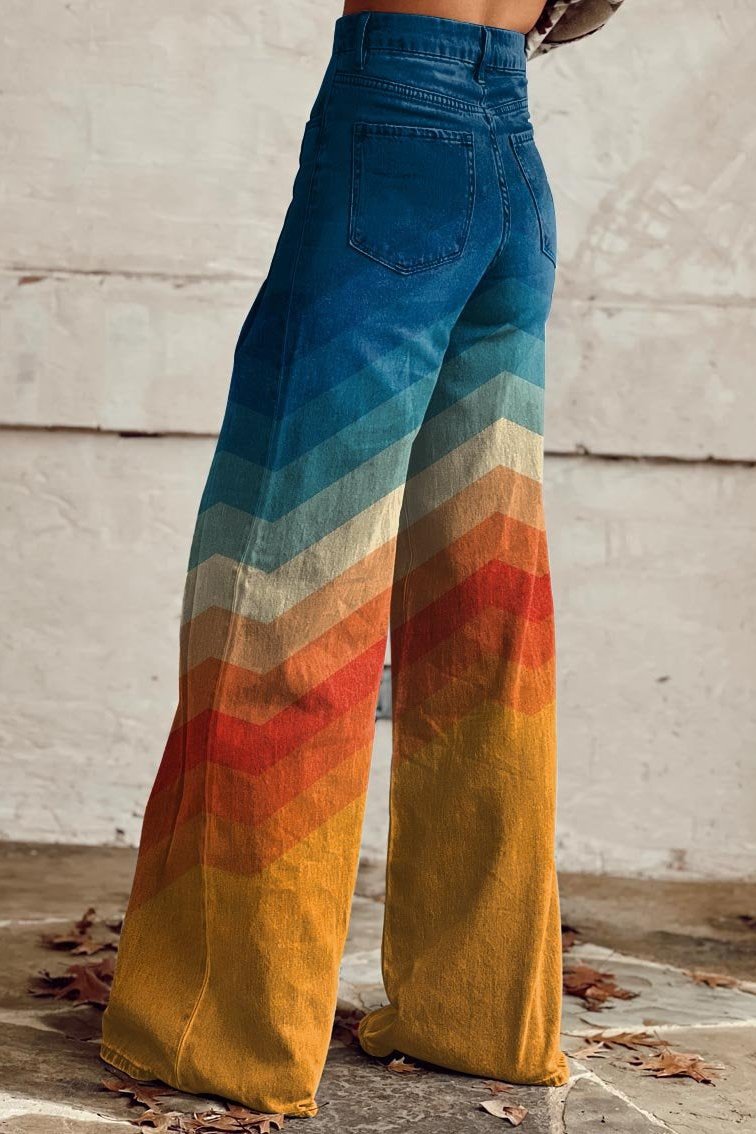 Carola® | Pantalon large style vintage