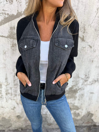 Xara® | Veste moderne en tissu denim