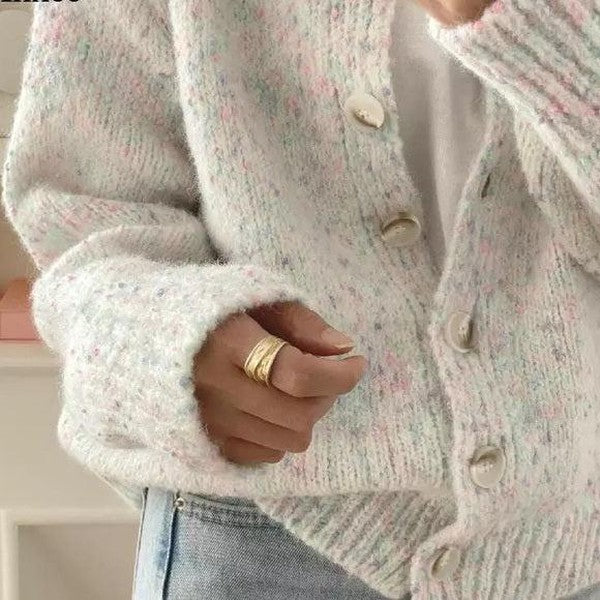 Yadira® | Cardigan style urbain à pois colorés pour femme