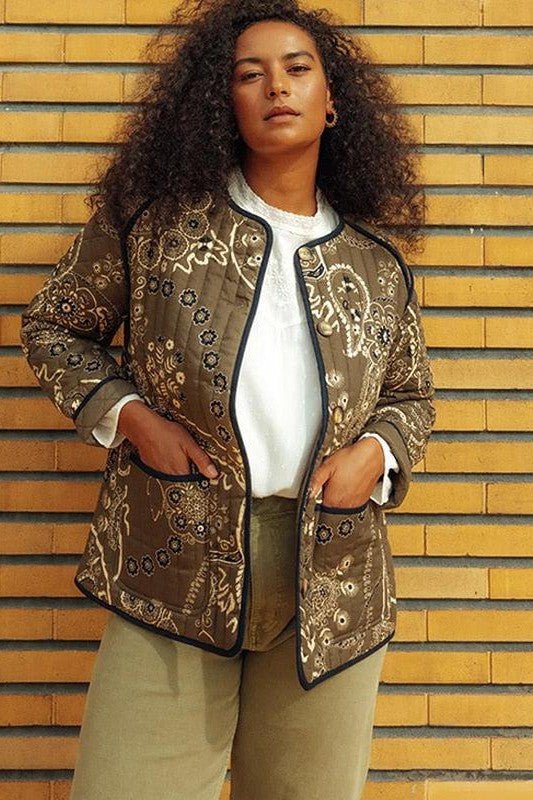 Ziska® | Veste vintage à imprimé floral