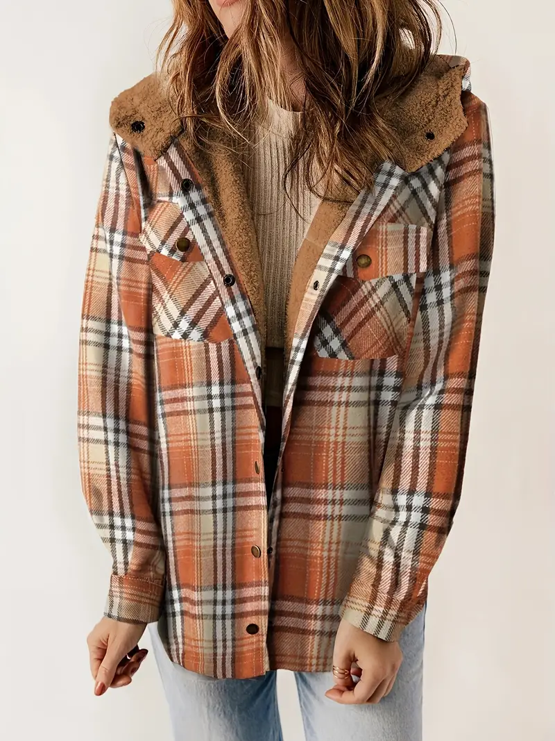 Rosalia® | Veste Hilary Plaid doublée Sherpa