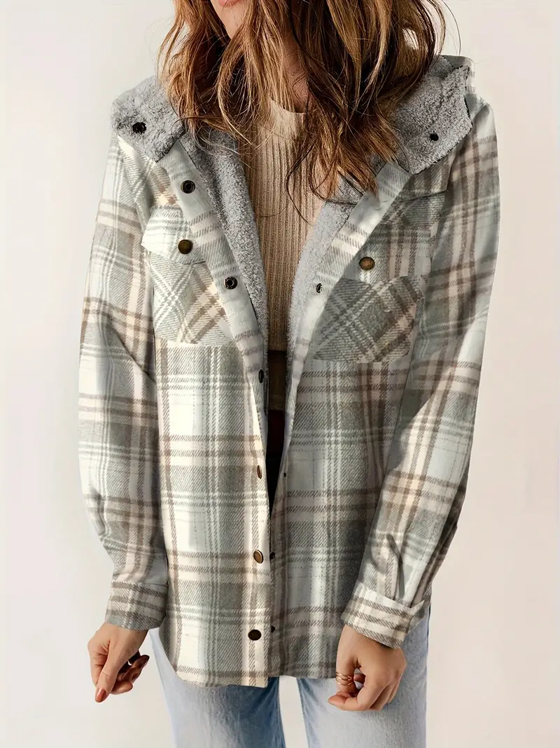 Rosalia® | Veste Hilary Plaid doublée Sherpa