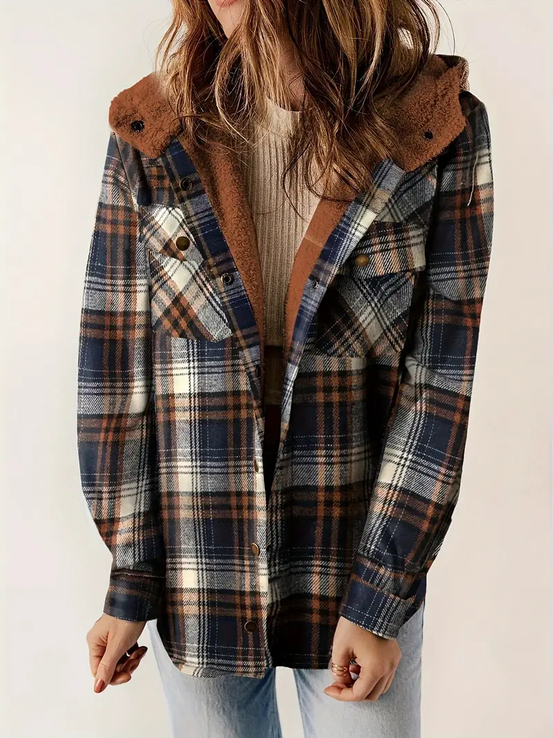 Rosalia® | Veste Hilary Plaid doublée Sherpa