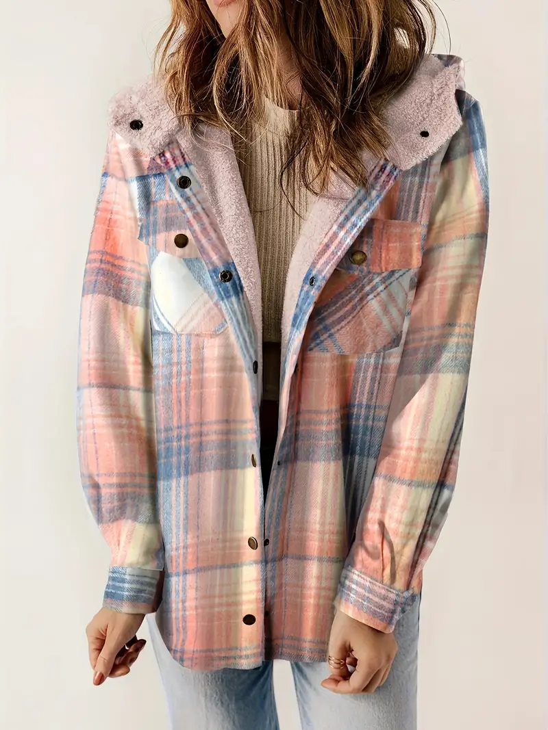 Rosalia® | Veste Hilary Plaid doublée Sherpa