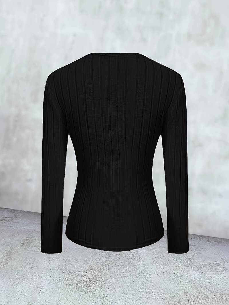 Yolande® | Pull côtelé coupe slim