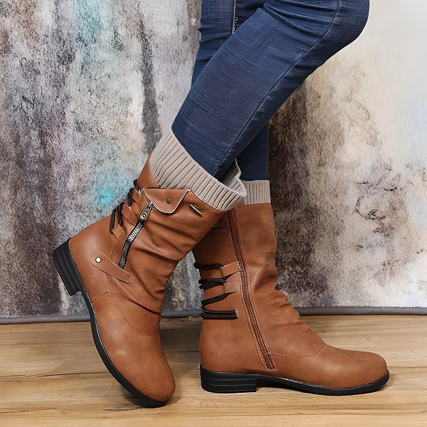 Hedwige® | Bottes en cuir Brun (nouvelle collection)